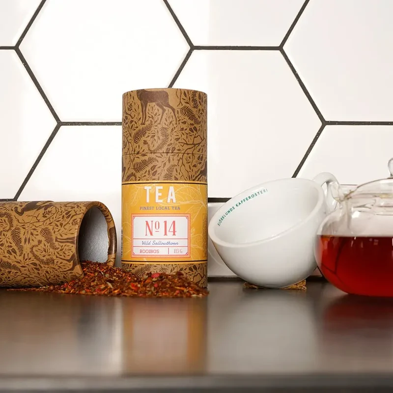 Björklunds Blend Nr. 14 – Vild Havtorn – Vildfrugtet rooibos med havtorn og hindbær