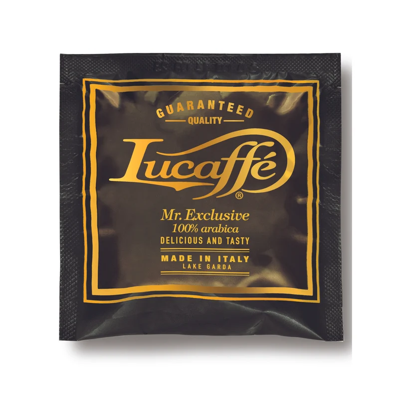 Italiensk luksus kaffe. Lucaffe 100% Arabica kaffe pods 150 stk.