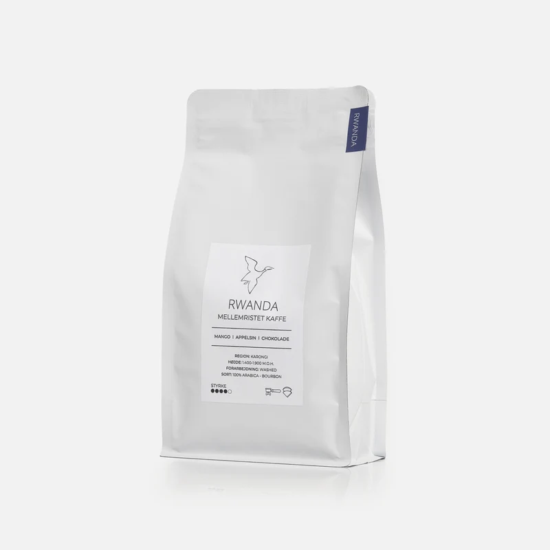 Mellemristet kaffe fra Rwanda