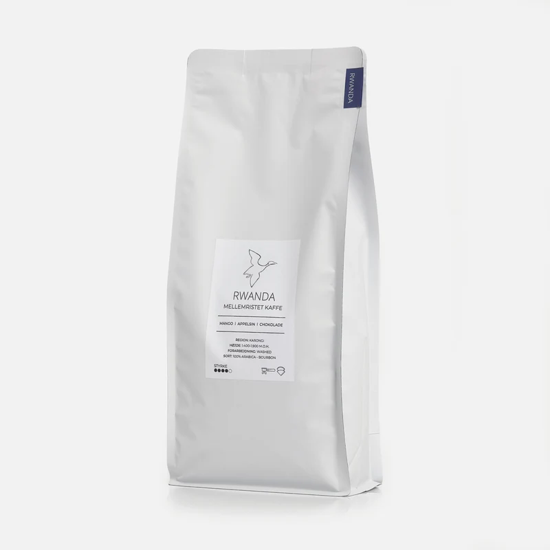 Mellemristet kaffe fra Rwanda