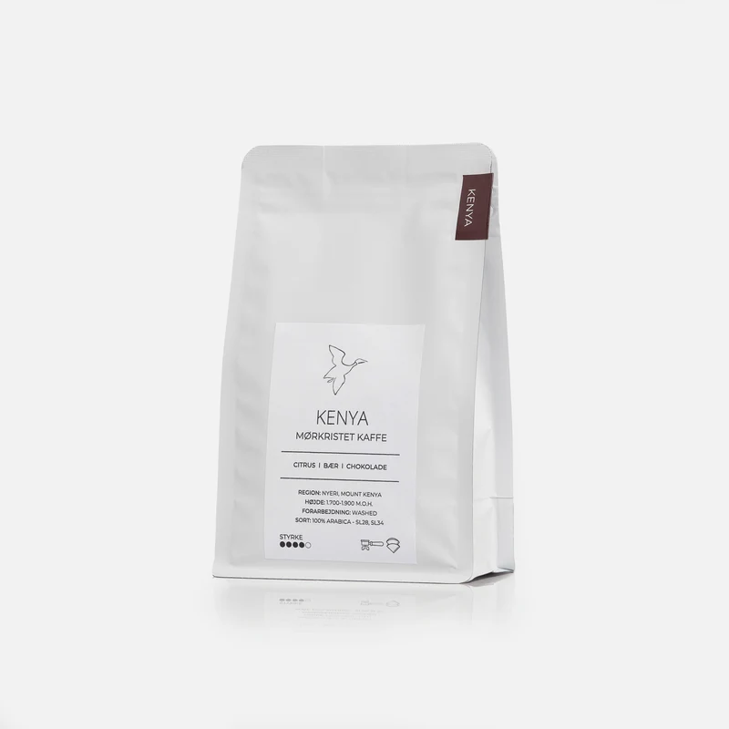 Mørkristet kaffe fra Kenya