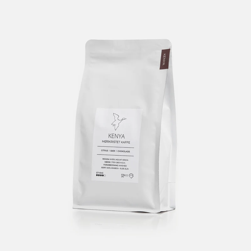 Mørkristet kaffe fra Kenya