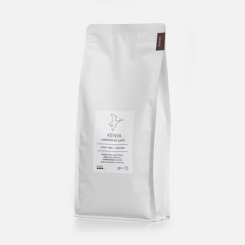 Mørkristet kaffe fra Kenya