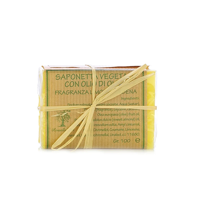 Vegetabilsk Sæbe med Olivenolie – Citron & Verbena - 100 g