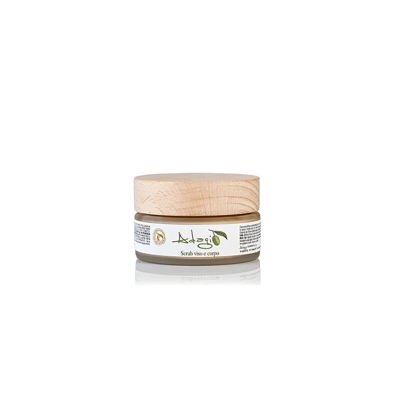 Ansigts- og Body Scrub med Oliven- og Appelsingranulat – 100 ml