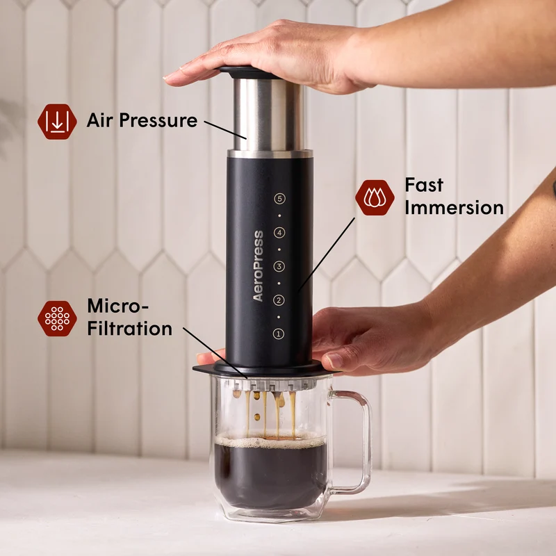 Stainless Steel Coffee Press - Sort
