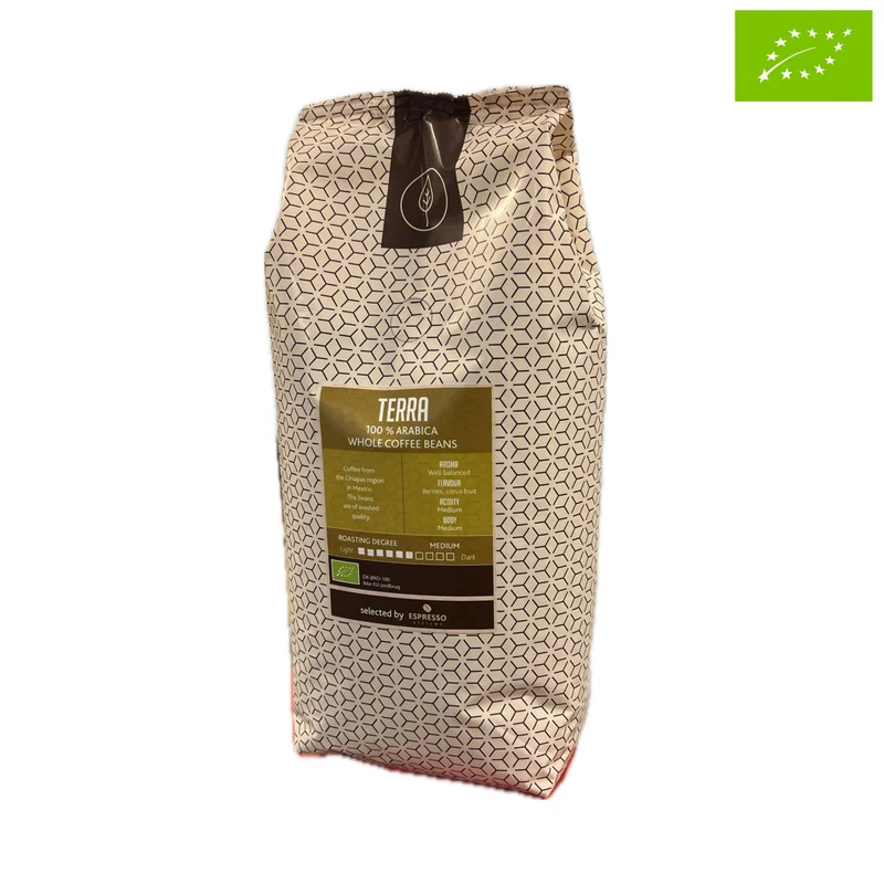 Terra Hele Bønner - Økologisk 1 kg.