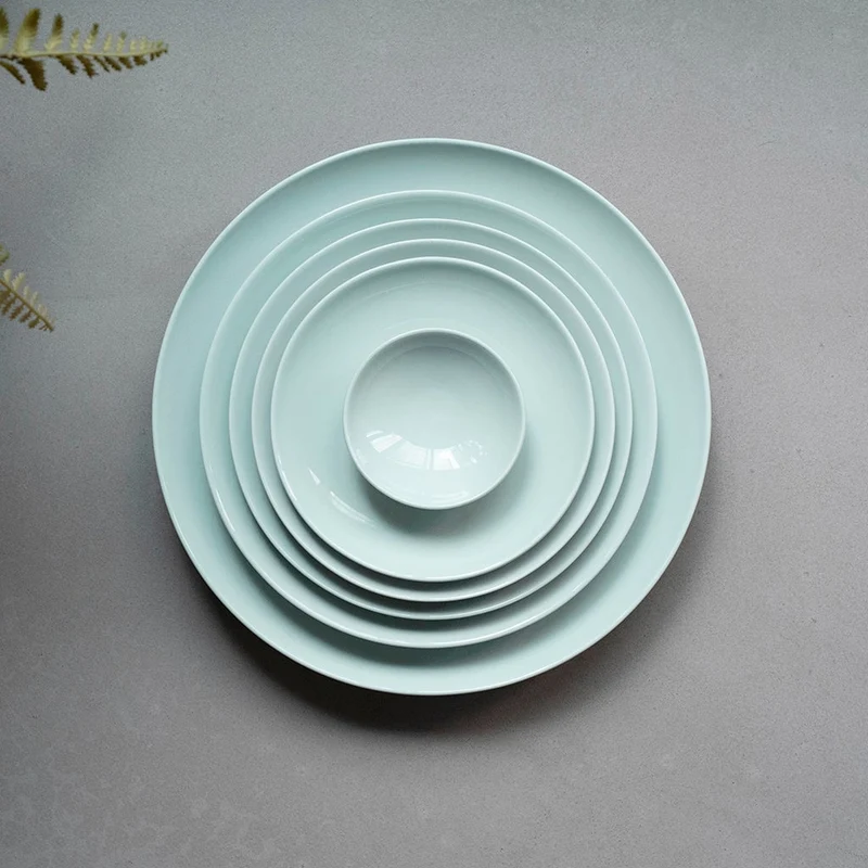 Middagstallerken celadon 28cm (6 stk)