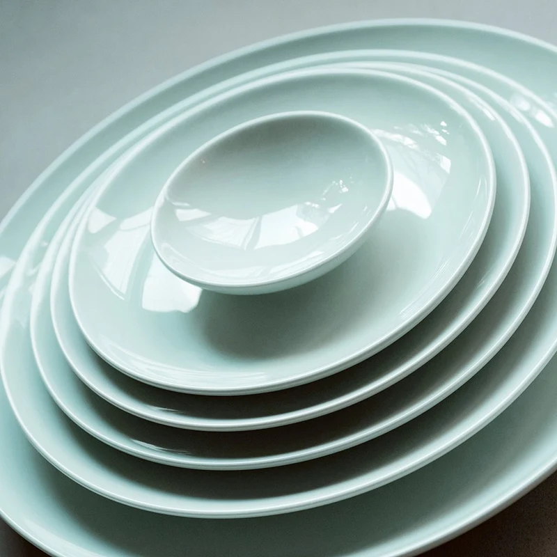 Middagstallerken celadon 28cm (6 stk)