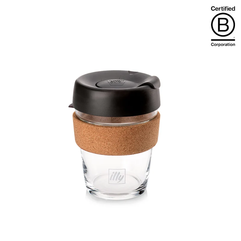 illy KeepCup Glass Travel Mug 12 oz