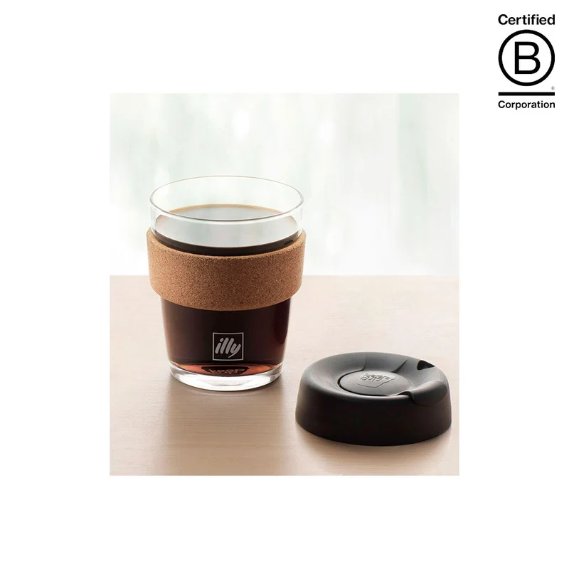 illy KeepCup Glass Travel Mug 12 oz