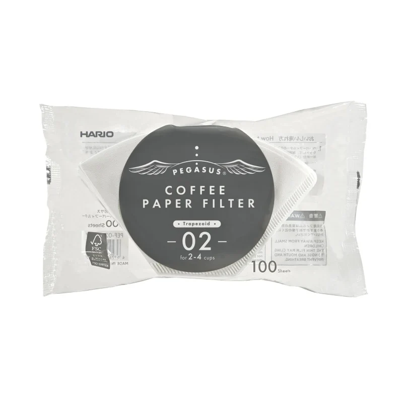 Pegasus Filter, størrelse 02, 100 styk - White