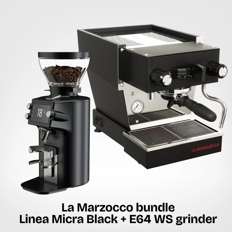 La Marzocco Linea Micra, Black + Mahlkönig E64 WS, Black