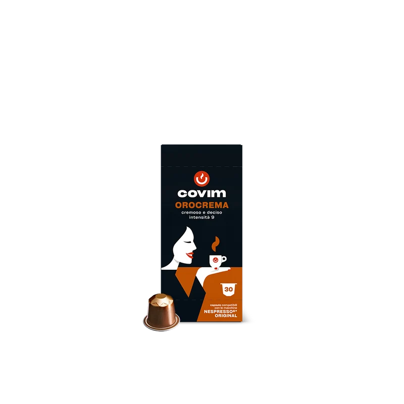 Alluminio OROCREMA Covim Compatibili Nespresso 30cps