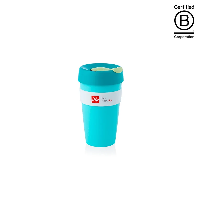 illy KeepCup Reusable Coffee Cup 16oz turkis