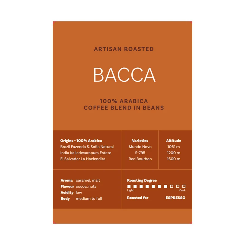 Bacca Hele Bønner 1 kg.