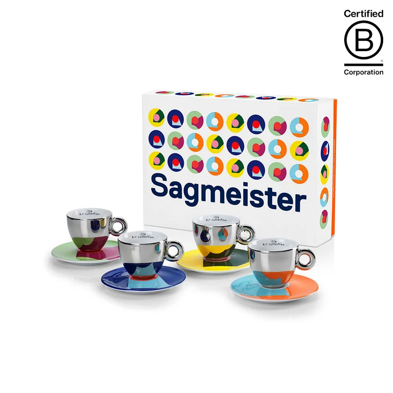 Stefan Sagmeister cappuccino kopper - sæt af 4 stk.