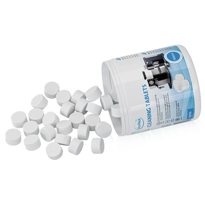 Puritex Rensetabletter til Kaffe- og Espressomaskiner 50 stk.