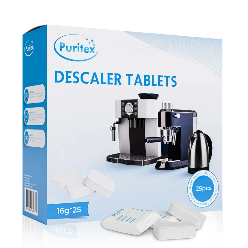 Puritex Afkalkningstabletter til Kaffe- og Espressomaskiner 25 stk.