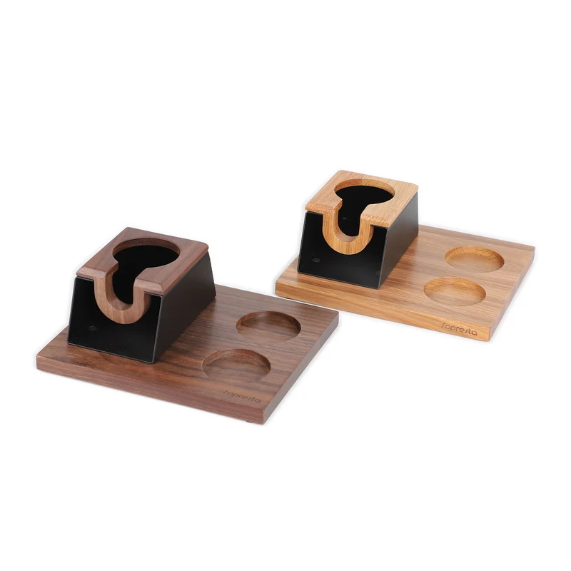 Sopresta Premium Tamper station til 58mm i Valnød