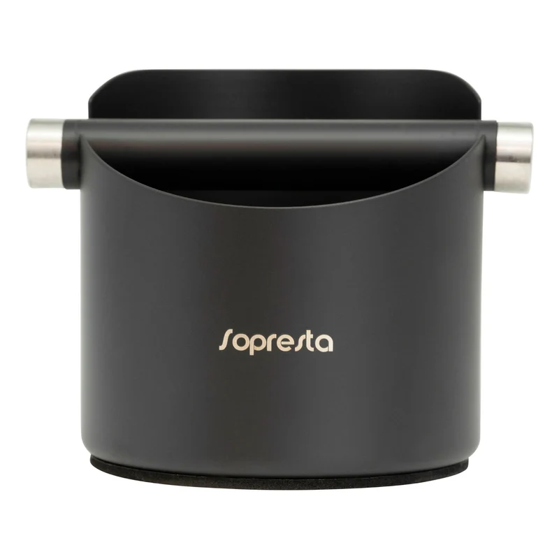 Sopresta Knockbox i Sort Rustfrit Stål