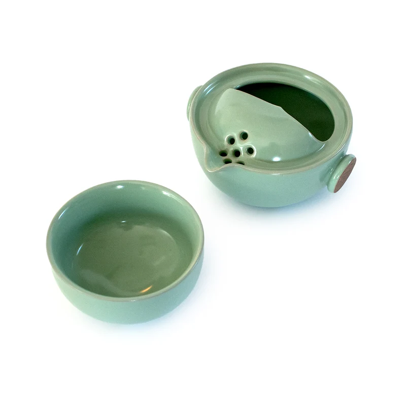 Tesæt i Porcelæn - Kande og Kop - 115 ml