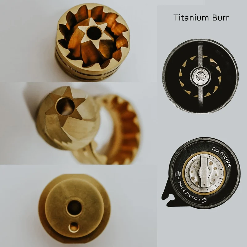 Manuel kaffekværn V2, 38mm - Titanium Burr