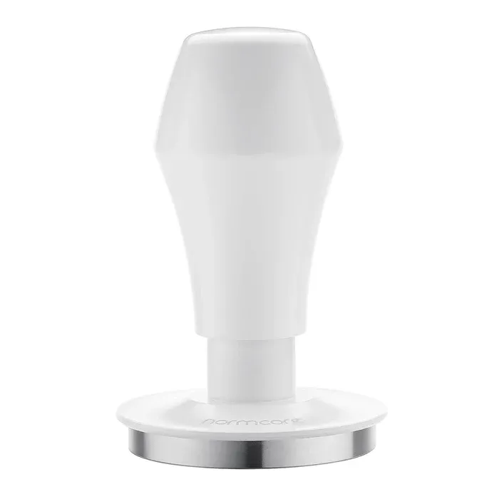 Tamper med fjeder V4 - 58.5mm, hvid