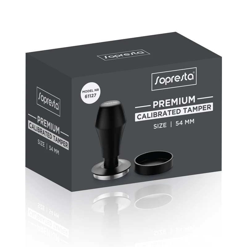 Sopresta Premium Kalibreret Tamper med Leveler 54mm (Passer til Sage)