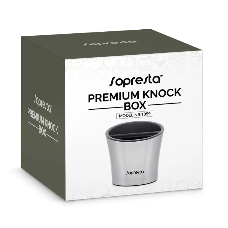 Sopresta Premium Knock box i Stål