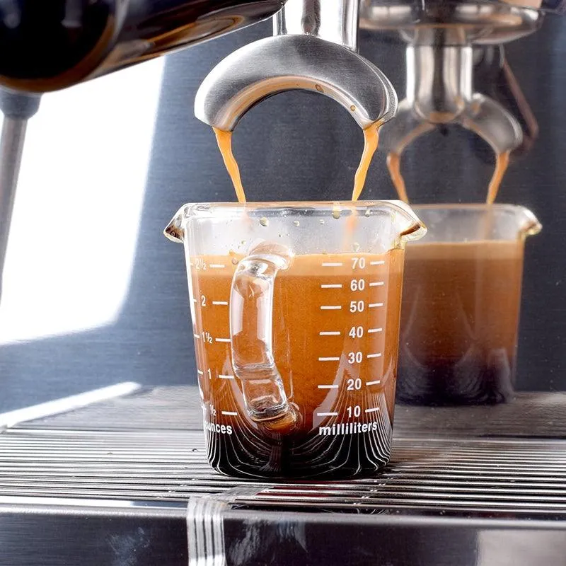 Sopresta Espresso Måleglas med Hank og Mål (70ML)