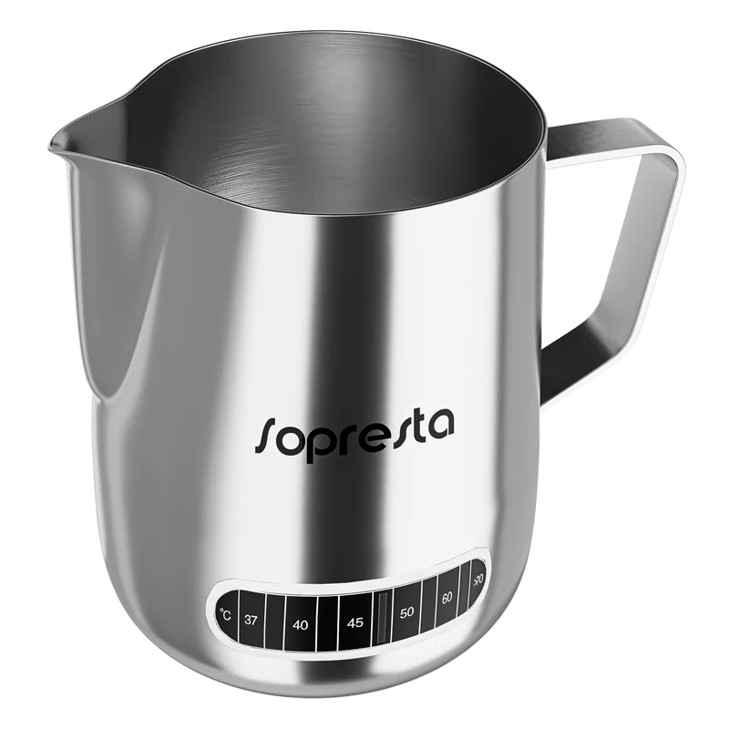 Sopresta Mælkekande med temperatur måler (600ml)