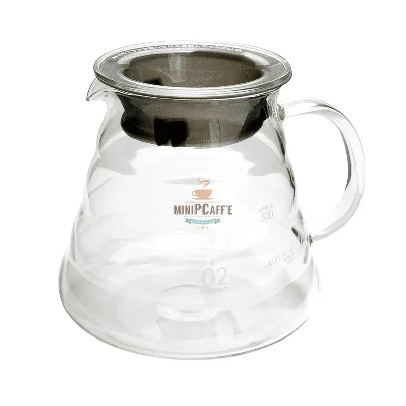 Hario V60 Pour Over Set 02 with Buono Kettle and Server White