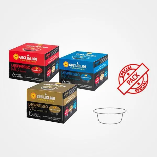 Caffè capsule compatibili A modo mio LespressoMio Rosso 16 capsule