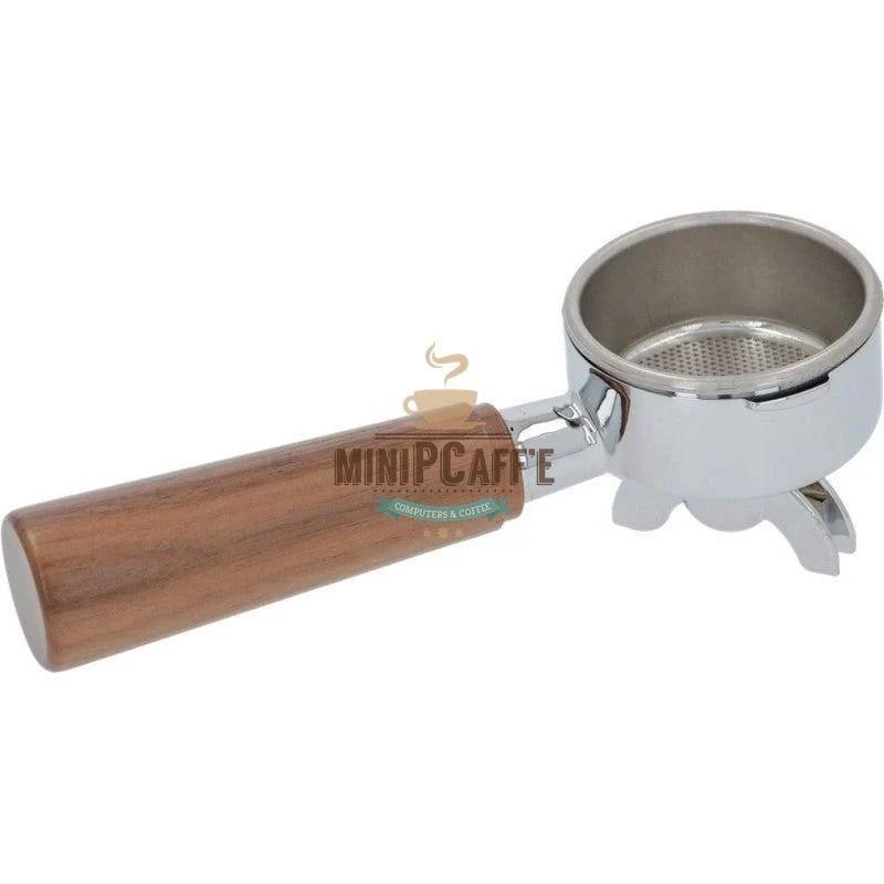 La Pavoni Wooden Handle Double Spout Portafilter