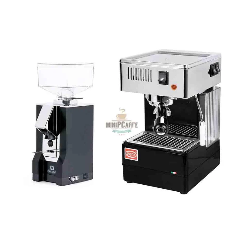 QuickMill 820 and Eureka Silenzio Grinder Combo