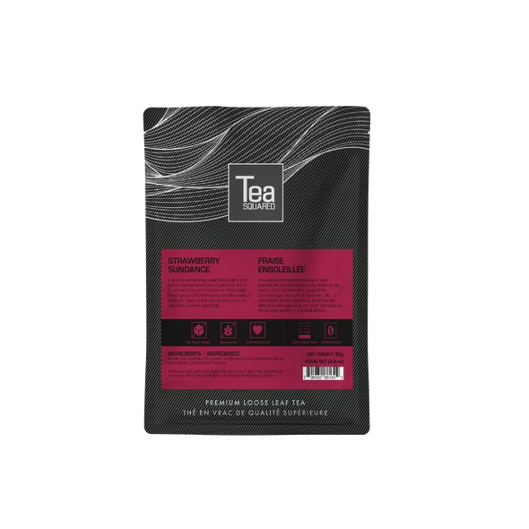 Tea Squared Loose Leaf Tea - Fruity - Strawberry Sundance 80g