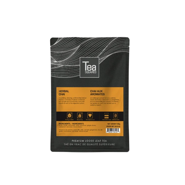 Tea Squared Loose Leaf Tea - Chai - Herbal 80g