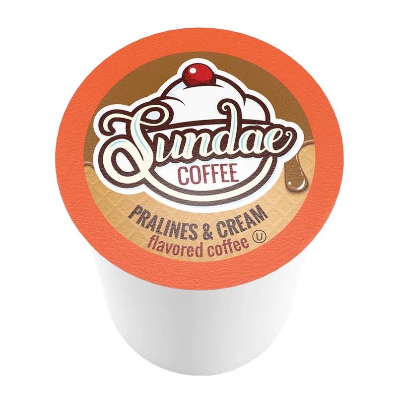 Sundae Coffee Ice Cream Flavoured Pralines & Cream 48 CT
