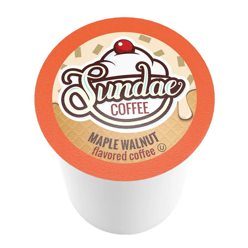 Sundae Coffee Ice Cream Flavoured Maple Walnut 48 CT