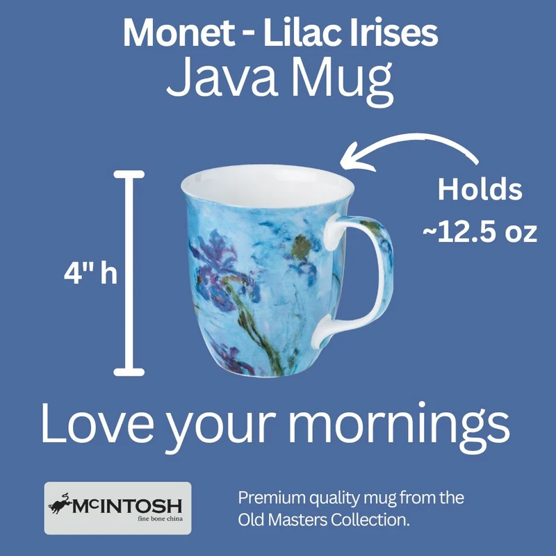 McIntosh Java Mug - Monet - Lilac Irises