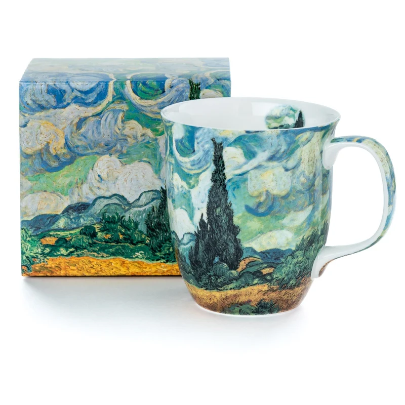McIntosh Java Mug - Van Gogh - Wheatfields with Cypresses