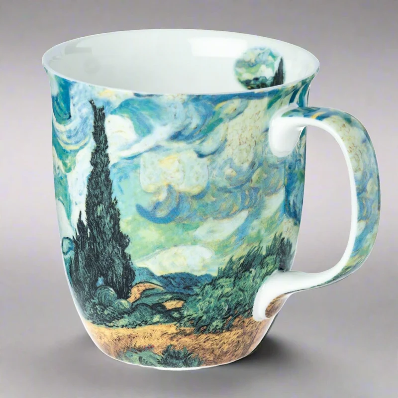 McIntosh Java Mug - Van Gogh - Wheatfields with Cypresses