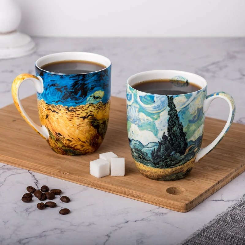 McIntosh 2 Mug Set - Van Gogh - Wheatfields