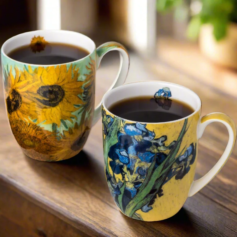 McIntosh 2 Mug Set - Van Gogh - Flowers