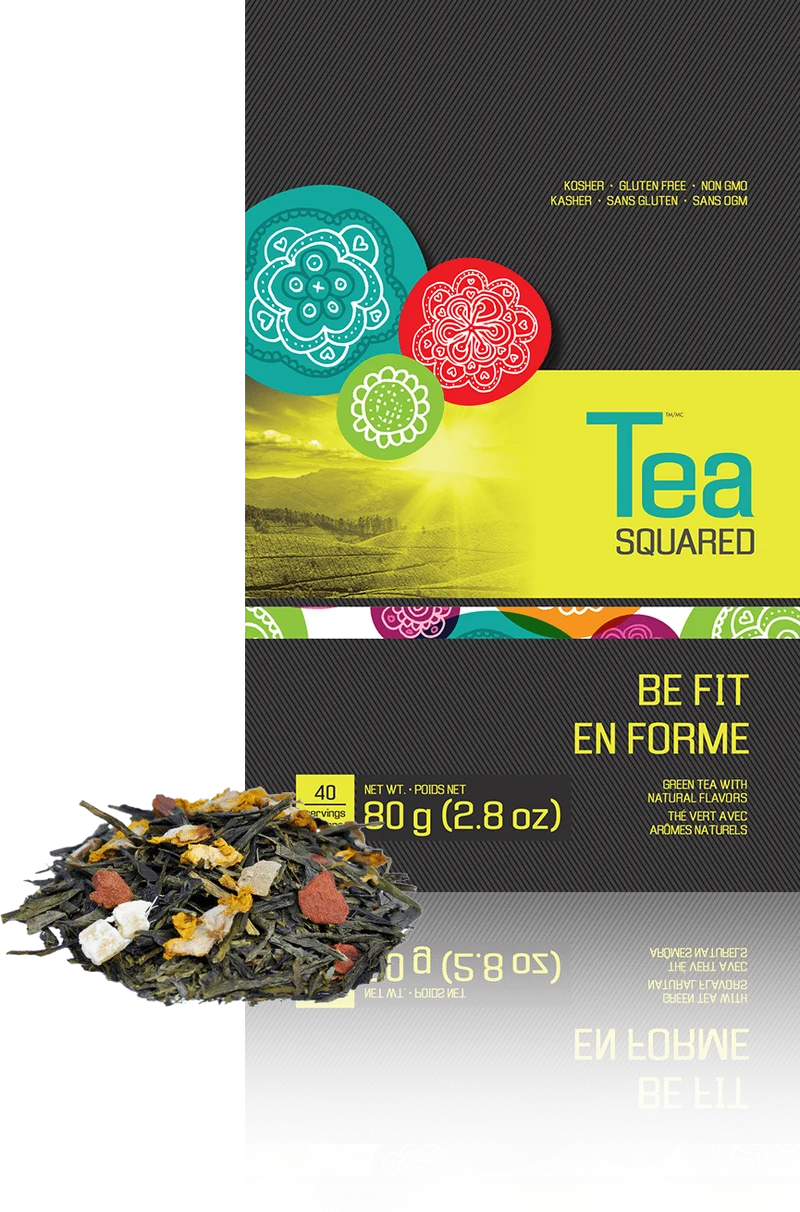 Tea Squared Loose Leaf Tea - Green - Be Fit 80g