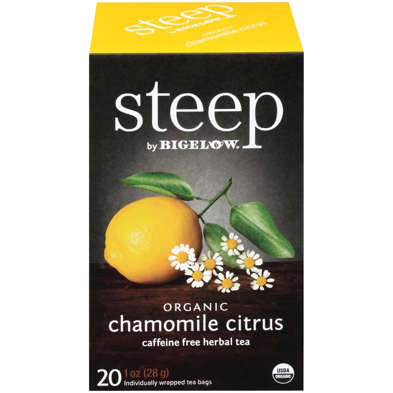 Bigelow Steep Organic Chamomile Citrus Herbal Tea 20 CT