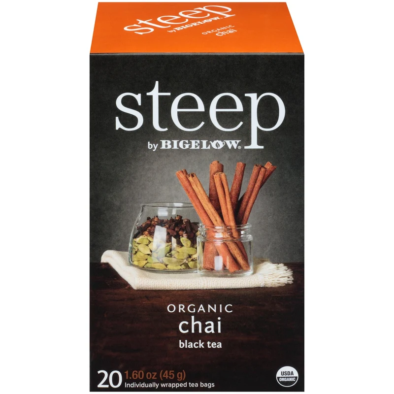 Bigelow Steep Organic Chai Black Tea 20 CT