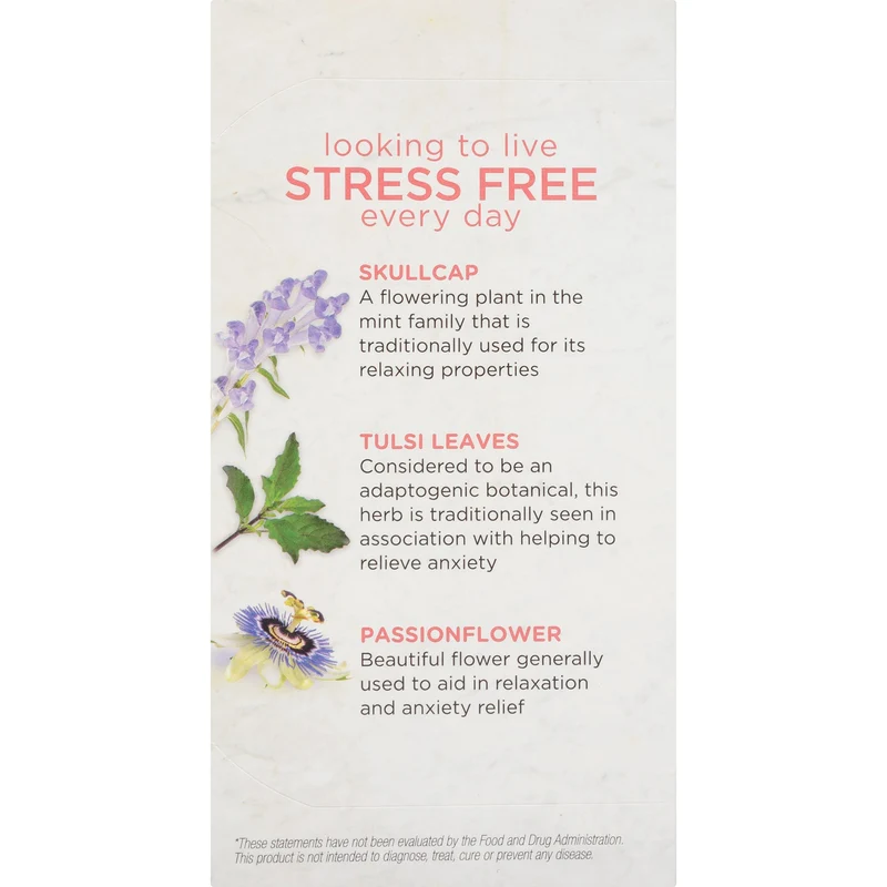 Bigelow Benefits Stress Free (Rose and Mint) Herbal Tea 18 CT
