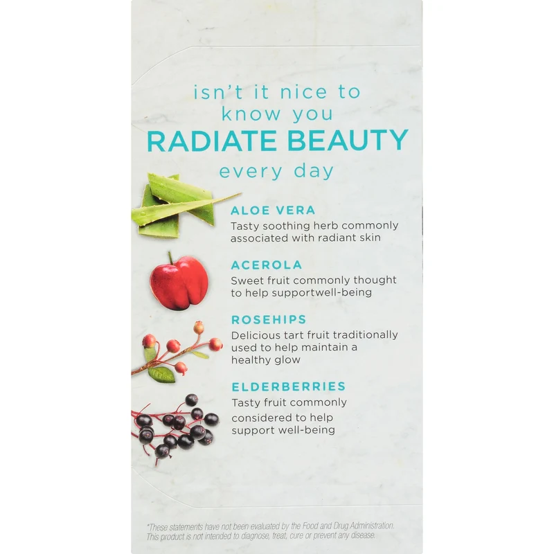 Bigelow Benefits Radiate Beauty (Blueberry and Aloe) Herbal Tea 18 CT